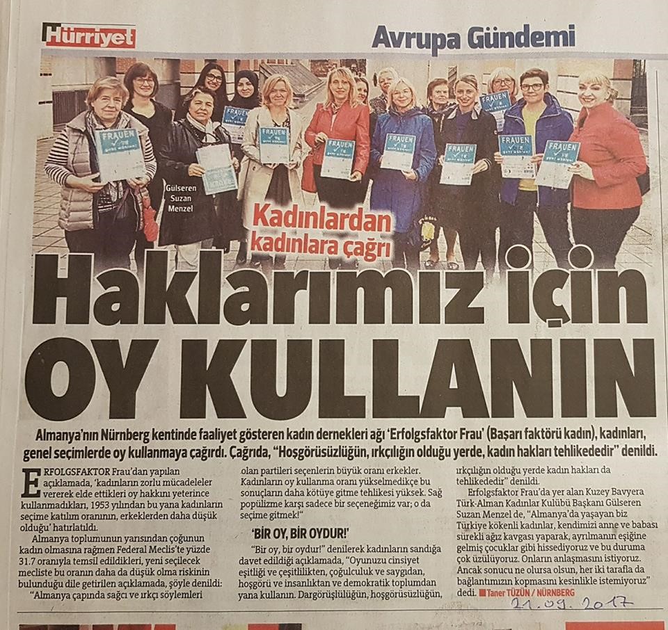 Wahlaufruf Hürriyet